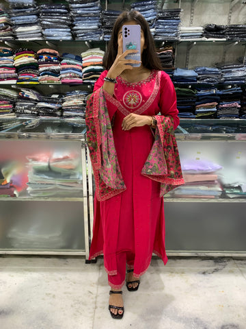 Fancy KURTI WITH PANT & DUPATTA SET