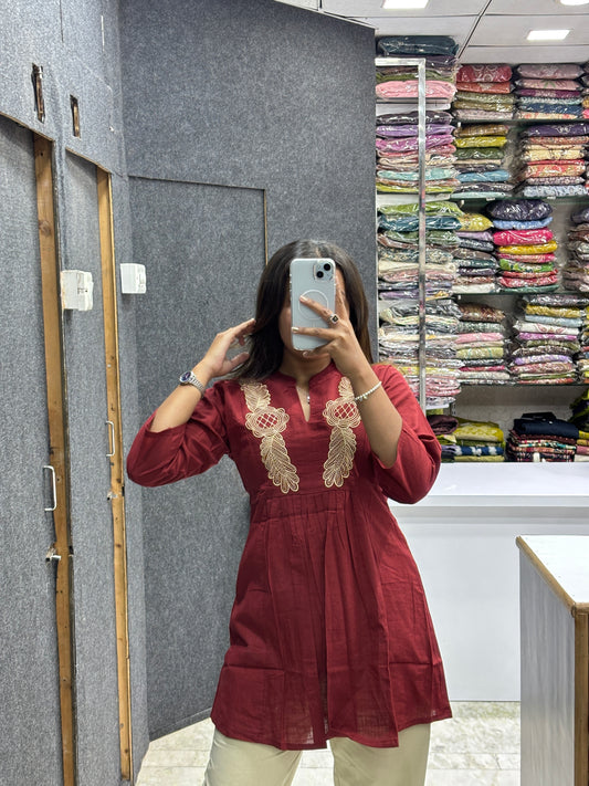 TUNIC COTTON CORD SET