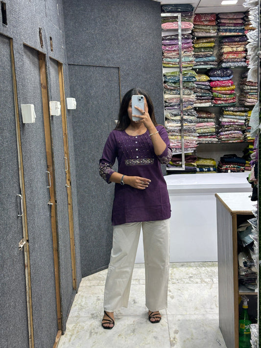 TUNIC COTTON CORD SET