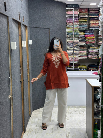 TUNIC COTTON CORD SET