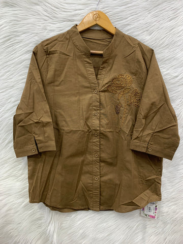 Embroidered Cotton Top