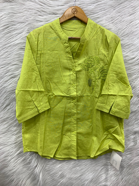 Embroidered Cotton Top