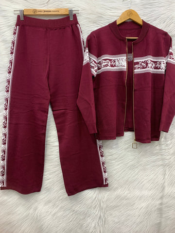 3-Piece Woolen Co-Ord Set