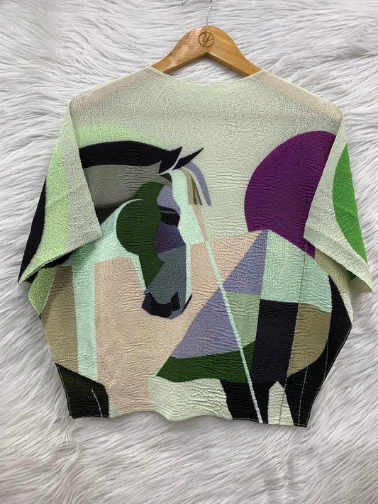 Bamboo Horse Printed Top