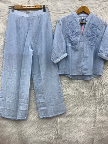 Floral Embroidered Co-Ord Set