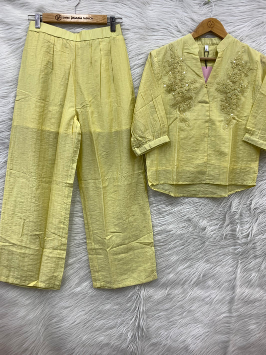 Floral Embroidered Co-Ord Set