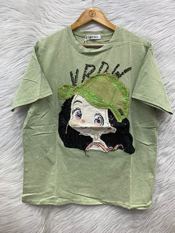 Sequin Girl Graphic T-Shirt