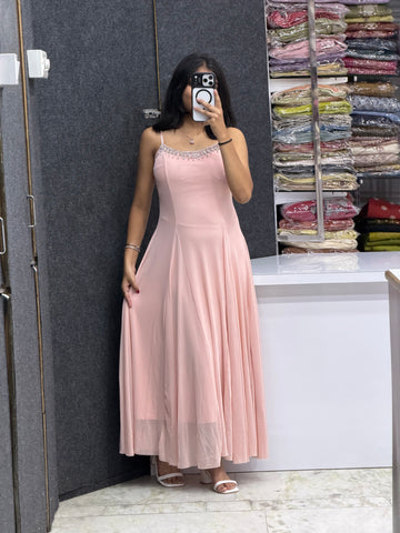 Partywear Lace One Piece Dress