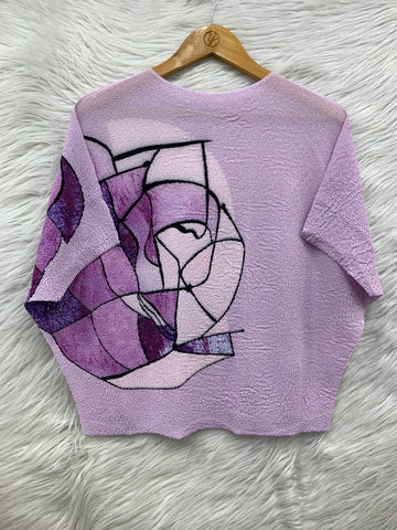 Face Print Bamboo Top