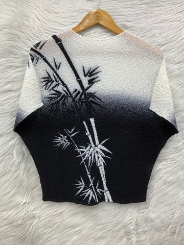 Bamboo Leaf Print Top