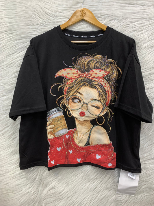 Fashion Girl Printed Oversized T-Shirt