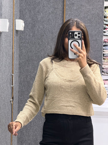 Round Neck Knit Top