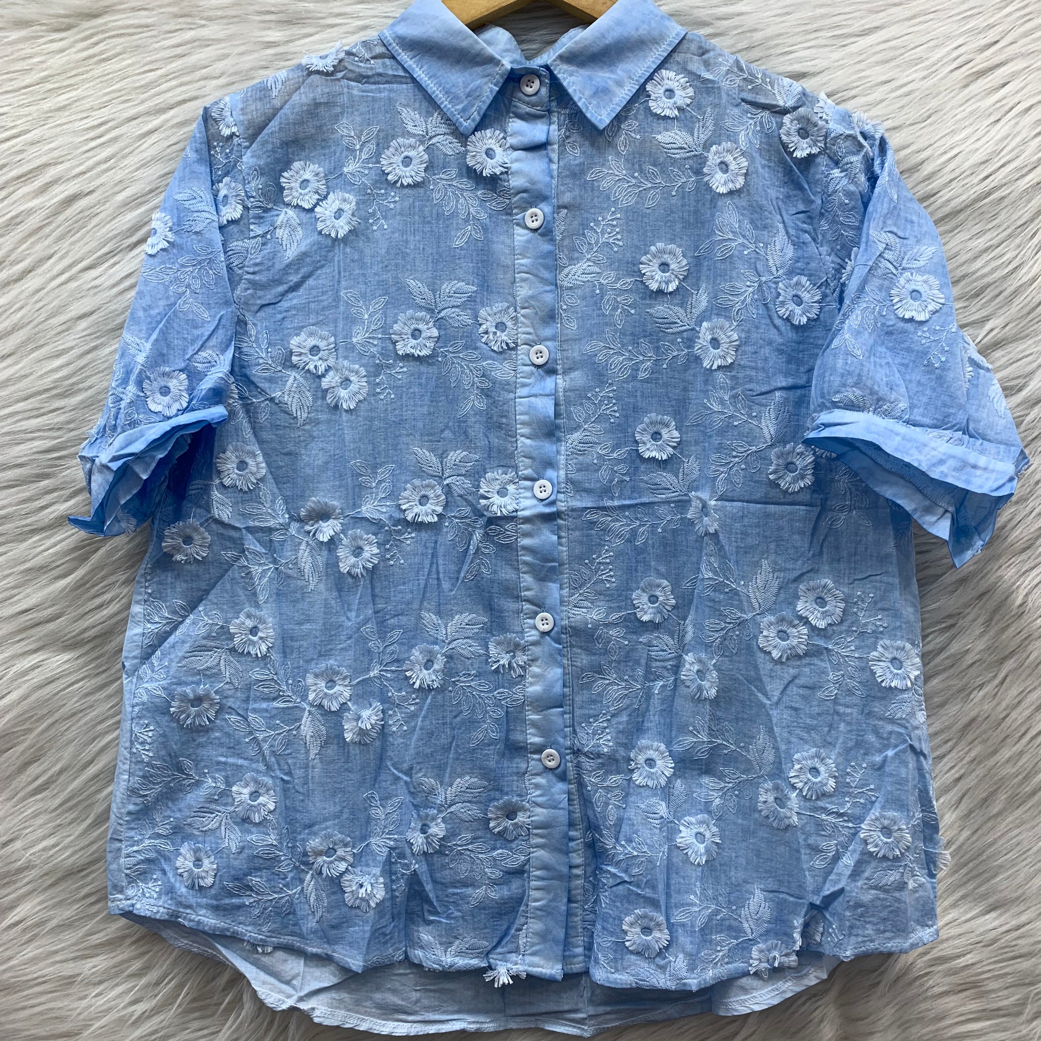 flower work cotton top