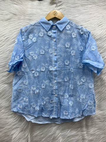 flower work cotton top
