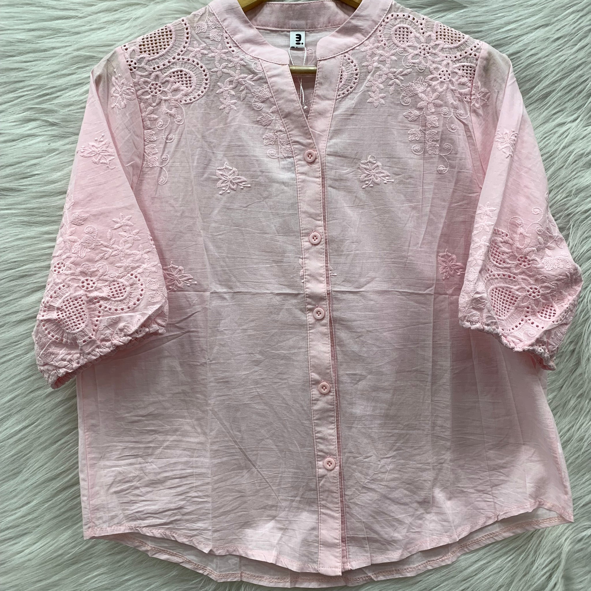 flower work cotton top