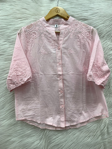 flower work cotton top