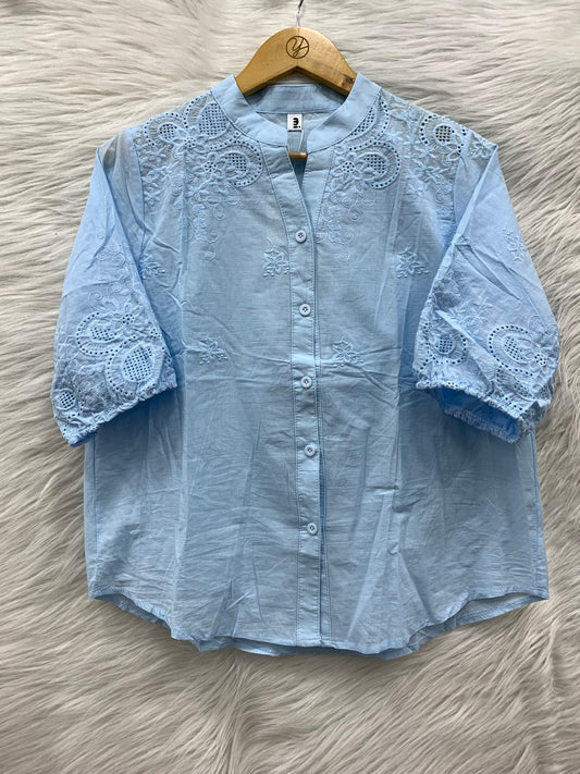 flower work cotton top
