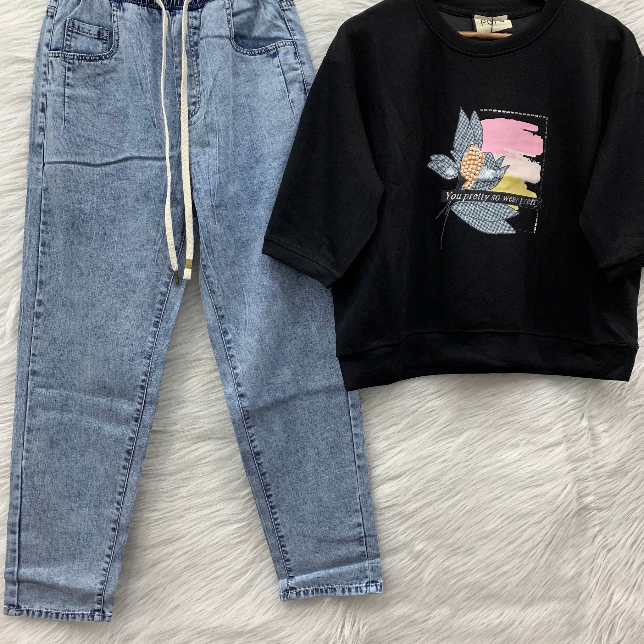 imp top jeans set