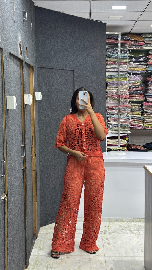 Crochet Lace Co-Ord Set