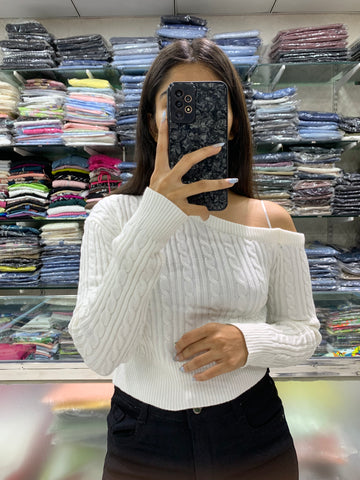 Imported off shoulder top