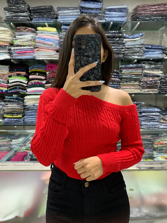 Imported off shoulder top