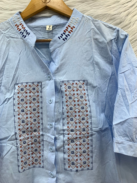 EMBROIDERY COTTON WORK TOP