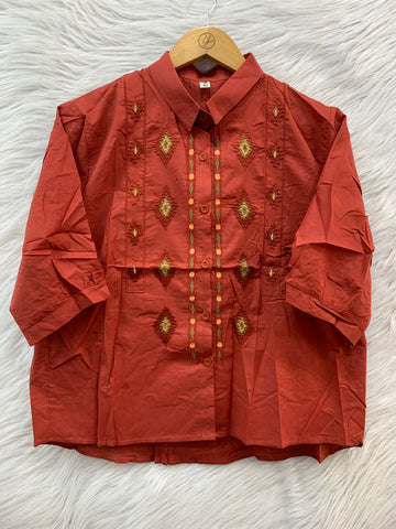 EMBROIDERY COTTON WORK TOP