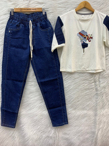 BARBIE DENIM TOP COMBO