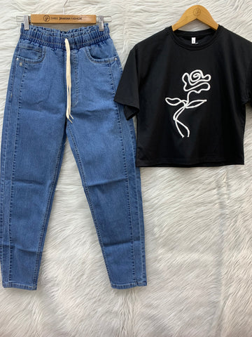 FLOWER WORK DEMIN SET