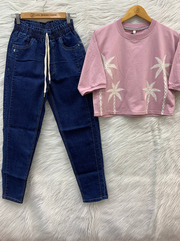 EMBROIDERY TOP COMBO SET