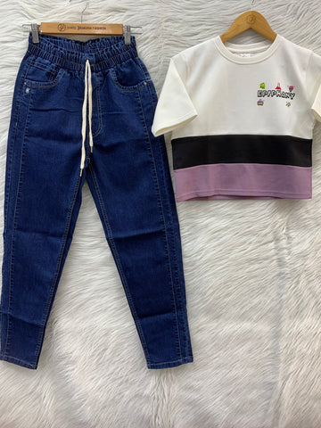 HORIZONTAL STRIPED T SHIRT COMBO