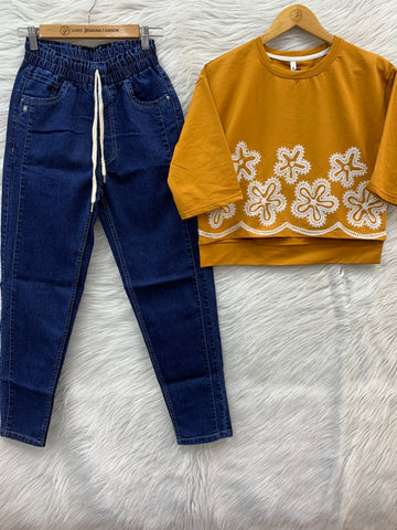 EMBROIDERY TOP COMBO SET