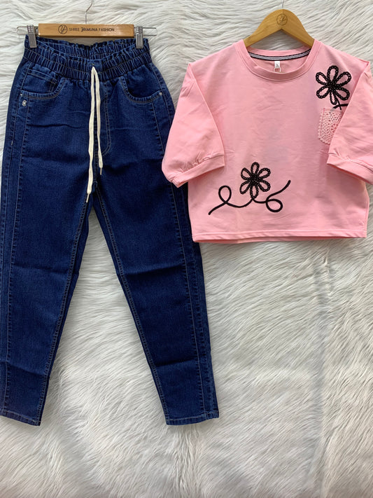 EMBROIDERY TOP COMBO SET