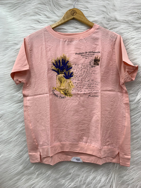 imported flower work tshirt