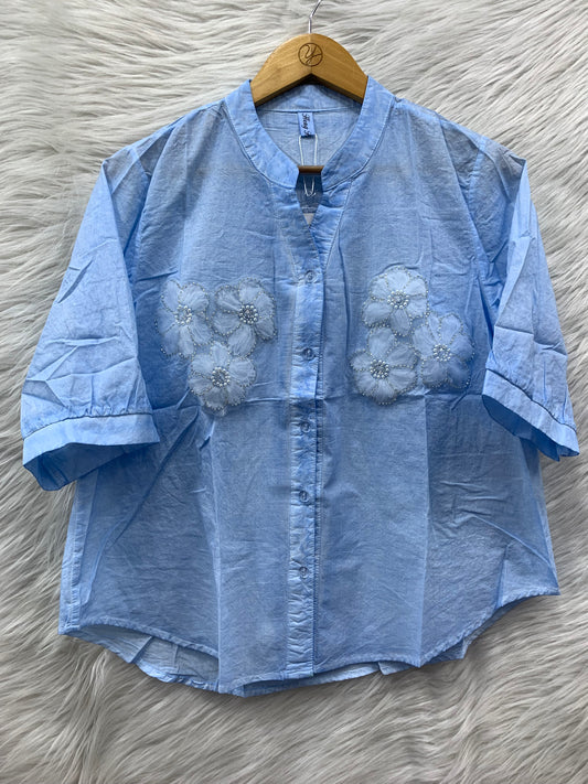 FLOWER SUMMER COTTON TOP