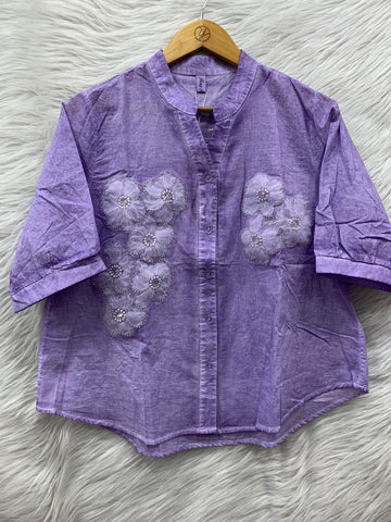 FLOWER SUMMER COTTON TOP
