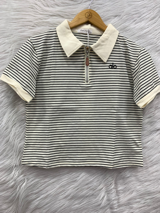 Striped Collar Top