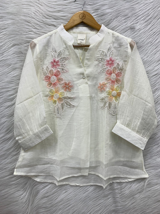 Floral Embroidered Top