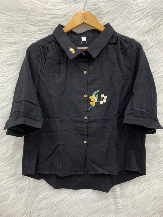 Floral Thread Work Top