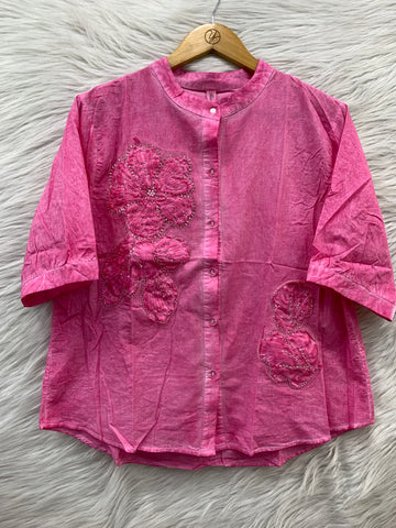 Floral Patch Work Top