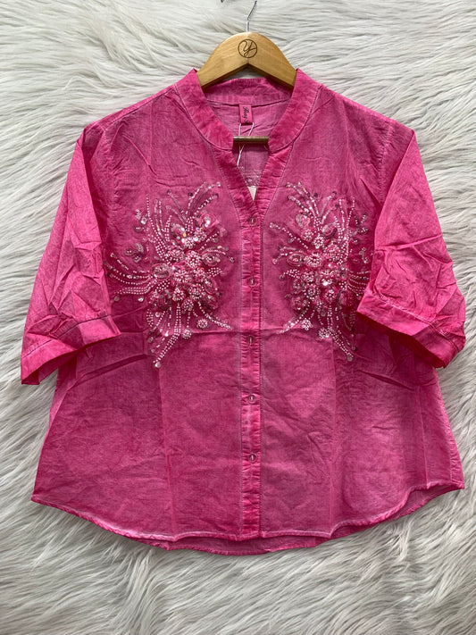 Pearl Embroidery Top