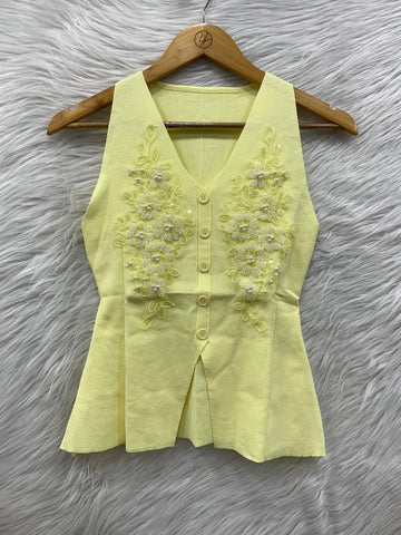Floral Work Waistcoat